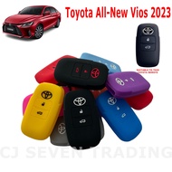 Toyota All-New Vios 2023-2024 Keyless Remote Car Key Silicone 360 Full Protection Key Cover Casing