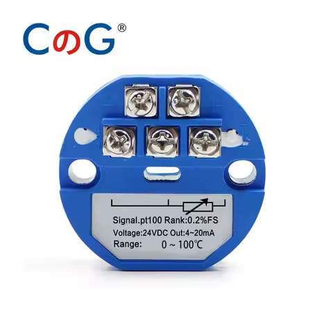 PT100 Type to 4-20mA -50-50 0-50 0-100 200 300 Degree RTD Input 4-20mA Output DC24V Thermal Resistan