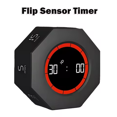 Octagon Pomodoro Timer,ADHD Timer, Custom Pomodoro,1/3/5/15/30/60/90min & Custom Countdown