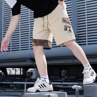 Short Shorts Men's High-End Five-Point Pants Green Quick-Drying Handsome Student All-Match 5-Point B