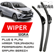 Wiper Sigra 1 Set Wiper Mobil Sigra Depan Karet Wiper Mobil Sigra Depan
