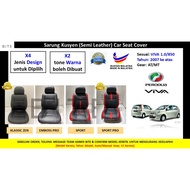 Perodua VIVA (850/1.0) BITE - Semi Leather Car Seat Cover/Sarung Kusyen Kereta