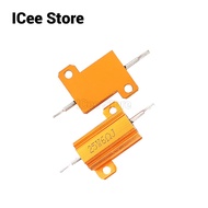 RX24 Wirewound Resistor 25W Aluminum Power Metal Shell Case Wirewound Resistor 1R 2R 4R 5K 6R 8R 10K