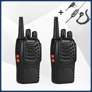 【COD】A set of two 5-watt waterproof walkie-talkies, model BF-888S, with a communication range of up 
