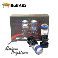 Bilens LED Projector Lens Biled Mini H4 AES Super Bullaes Double Emitter Mini Projector Laser