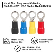 Sekun Cable Terminal Skun Round O-Cable Lug Insulation RV 1.25-5 G1279