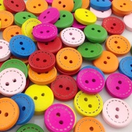 Wooden buttons [Buy 1 piece] Cute buttons | Scrapbook decorative buttons