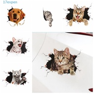 EXPEN Simulation Cats Car Sticker, 3D Cat PVC Car 3D Cat Stickers, Car Accessories Waterproof Univer