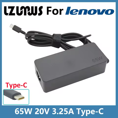 LZUMWS 20V 3.25A 65W USB Type C Ac Power Adapter Charger For Lenovo Thinkpad X1 Carbon Yoga5 X270 X2
