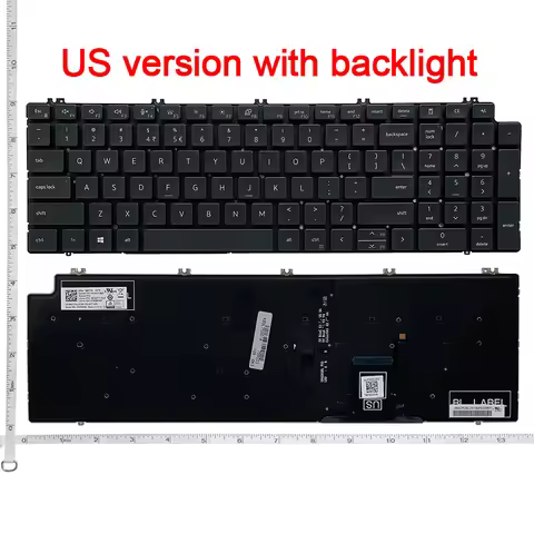 NEW US Keyboard for DELL Precision 7560 7750 7770 7550 7760 P104F P44E Laptop Keyboard