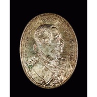 泰国佛牌- 五世皇背面龍婆坤 瓦班莱 佛历2536  真银材质