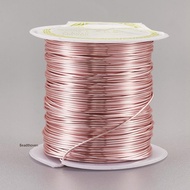 1Roll Copper Craft Wire Copper Beading Wire Long-Lasting Plated Pink 20 Gauge 0.8mm about 26.24 Feet