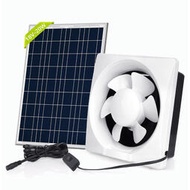 [現貨]太陽能排氣扇,20w太陽能電池板+12寸帶百葉窗的大氣流風扇,適用於溫室、閣樓、雞舍、車庫和地下室