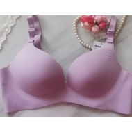 36A 80A Light Purple Plain Bra Seamless