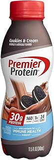 Premier Protein Shake, Cookies & Cream, 30g Protein, 1g Sugar, 24 Vitamins & Minerals, Nutrients to 