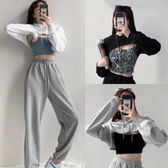 Oppa Style Shop Hoodie Sexy Sweater Korean Style Long Bolero Hoodie Crop Trendy
