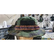 Digital Camouflage Hat Knitted Rope Around The Size 58 Cm.