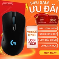 Logitech G703 HERO Lightspeed Mouse - Wireless DPI 100-16000 Photoelectric Sensor for Extremely Smoo