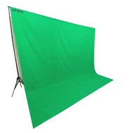 Impodio Package Greenscreen premium 3m x 3m+Stand Pole Background Free backdrop Clip