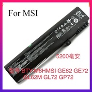 BTY-M6H Laptop Battery For MSI GE62 GP72 GE72 GP62GL62 GL72 GP62VR GP72VR PE70 PE60 MS-16J2 MS-16J3 