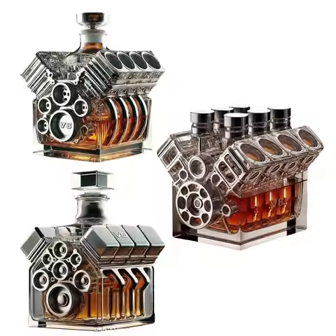 Liquor Decanters Alcohol Decanter V8 Engines Shape Wine Decoration Bar Gadgets for Tequila Bourbon B