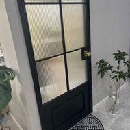 Window Privacy Film, Stained Glass Window Film, 3D Reeded Glass Window Film, Frosted Window Stickers
