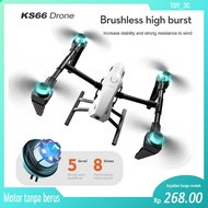 【New look】KS66 drone, large drone, brand new stunning visual angle, dual electric dual camera, brushless motor