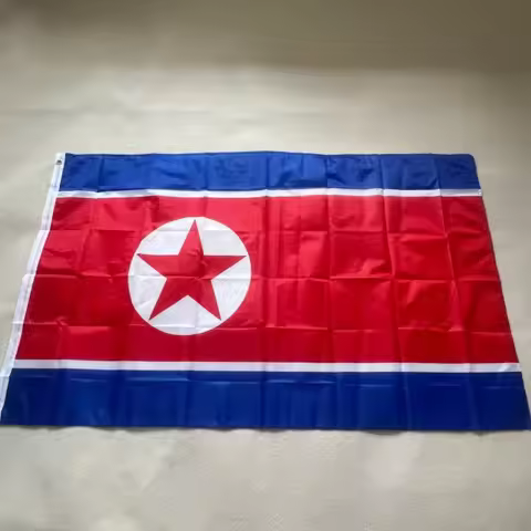 North Korea flag 90X150cm High quality polyester hanging DPRK Korea flag home decoration