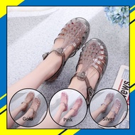 Meisha Jelly Shoes Women Possession/Gladiator Sandals / gliter Transparent Women Import