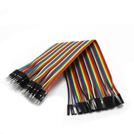 40pcs In Row Dupont Cable 20cm 2.54mm 1pin 1p-1p Female To Male Jumper Wire