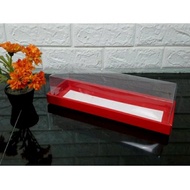Roll Tart Cake Box with Mica Lid Size 30 x 11 x 7.5cm