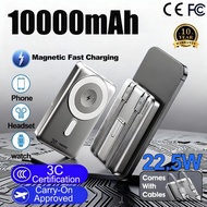 💥 [CCC-certified power bank] 💥20000mAh wireless power bank fast charging built in Cables portable mi