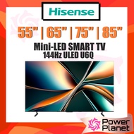 Hisense 55" / 65" / 75" / 85" ULED MiniLED TV U6Q Series 144Hz Smart TV 4K UHD Ultra HD 55U6Q / 65U6