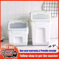 Rice storage container rice dispenser 25kg storage Rice Dispenser with Scoop PP Plastic rice dispens