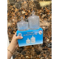 Box OF 2 DUCTH LADY GLASS JARS