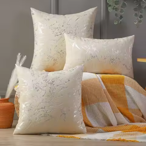 Nordic Light Luxury Cushion Cover High Precision Water Ripple Geometric Modern Pillow Covers Decorat