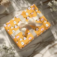 Cute Dog Gift Packaging Paper Roll Gift Packaging Paper Waterproof Packaging Paper 147 * 58cm