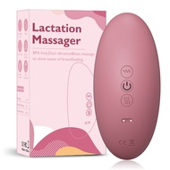Mama Wonders Lactation Massager Breast Milk Booster &amp; Blocked Duct Masititis Relief Double Vibration Warmer Waterproof