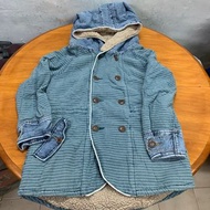 日本 Cube Sugar 藍色保暖外套 Size M