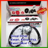 GATES TIMING BELT KIT SET PERODUA KELISA, KENARI,VIVA 1.0/850, MYVI 1.0 BELT timing kit set timing c