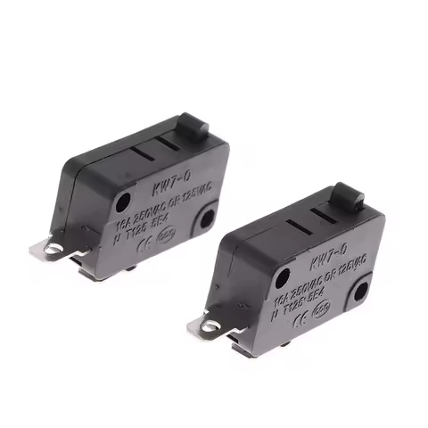 (BF06)2PCS Automatic Reset Micro Limit Switch Replacement KW7-0-A AC125V/250V 16A Silver Contact Wat