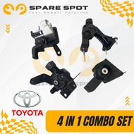 [4 IN 1 COMBO SET] Toyota OEM Engine Mounting - Toyota Altis 2008-2010 ZZE141 1.6L / ZZE142 1.8L