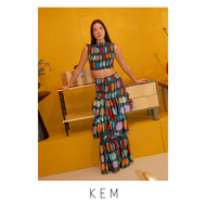 Kemissara Tara Set (Smock top & Skirt) - Butterfly (Pre Order 7-10 Day)