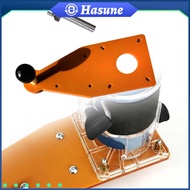 แผ่นทรงตัวตัดแต่งเครื่อง Hasune พร้อมที่ตัดงานไม้กัดช่วยอุปกรณ์เสริมมือถือฐานเราเตอร์แข็งแรง