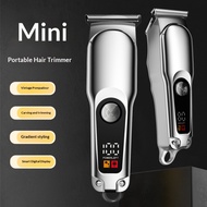 Metaloil Shears Professional Hair Clipper: LCD Screen, Type-C, 6 Guards for Fade, Design, Haircut