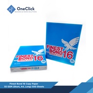Finest Bond 16 Premium Grade Copy Paper Bond Paper 55GSM 500 Sheets - Short / A4 / Long