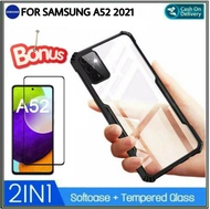 Case Samsung A52 Soft Hard TPU Transparan Cover Hp Samsung Galaxy A52