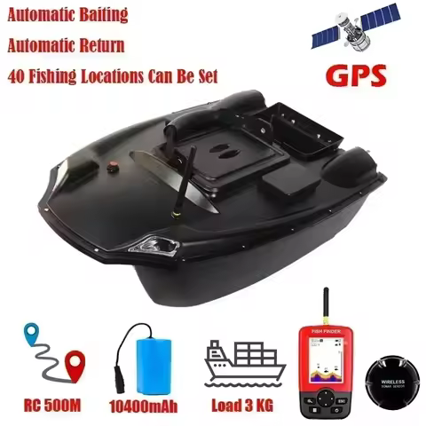 RC Bait Boats T888 500M 40 Fishing Points 2.4G 25km/h Automatic Cruise Return 3KG Bait Load High-pow