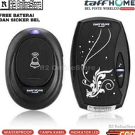 Bel Rumah Suara Tanpa Kabel Jarak Jauh Anti Air Alarm Pintu Wireless Waterproof dengan EU Plug Indoo