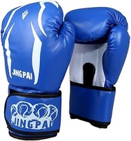Boxing gloves Boxing Gloves Boxing Gloves For Training Muay Thai For Sparring Kickboxing And Heavy Punching Bag Fighting Bag Mitts Focus Mitts Can be Used for Various Purposes (Color : Blue)
